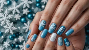 idée nail art hiver
